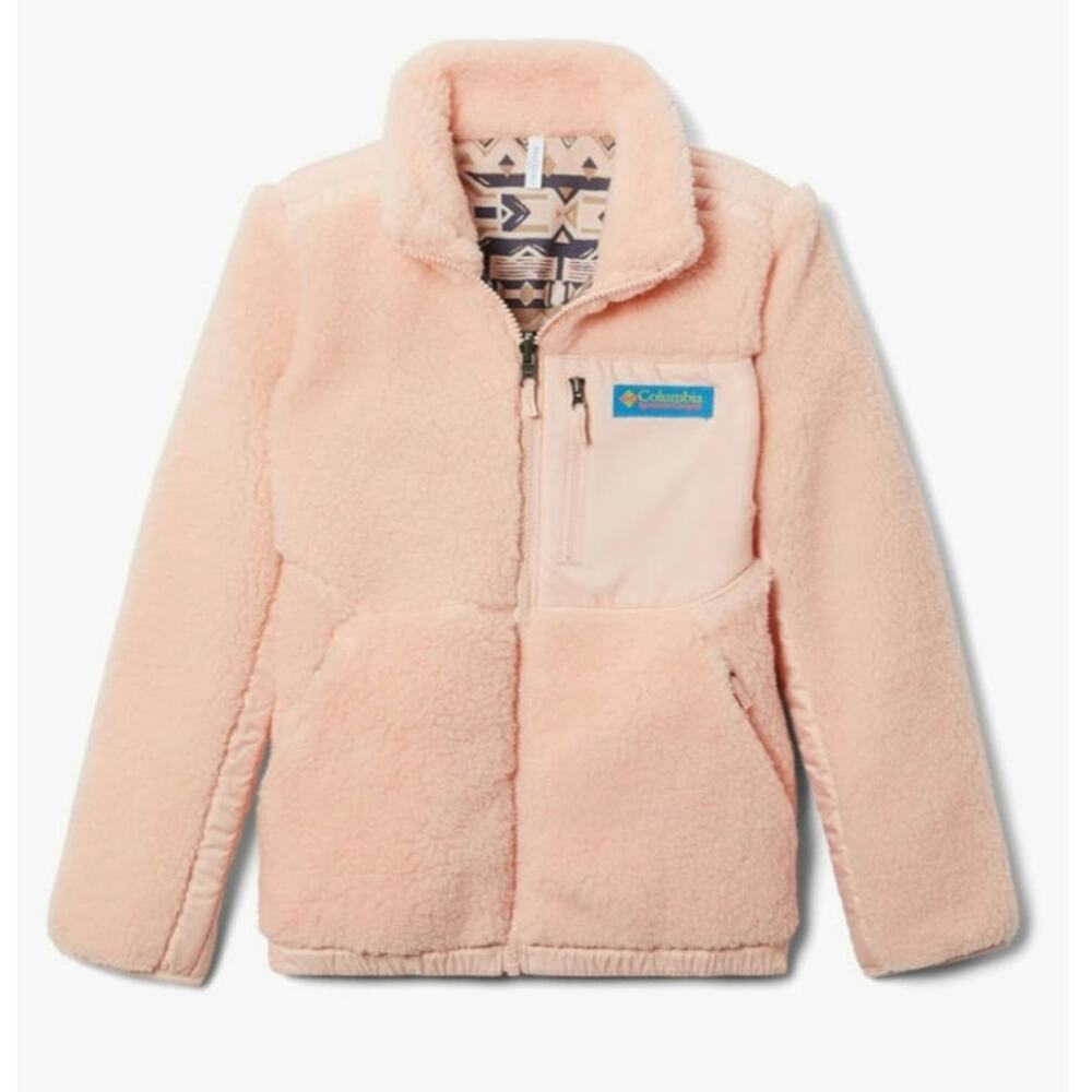 Columbia Girls Archer Ridge Reversible Full Zip Peach Blossom Med 10/12